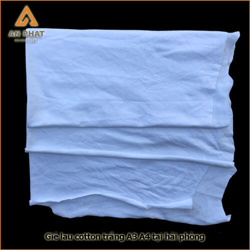 bảo quản giẻ lau cotton trắng A3 nơi thoáng mát, tránh nhiệt độ và hóa chất