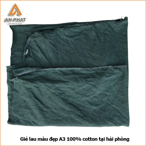 Giẻ lau màu A3 cotton được phân loại và đóng gói tiêu chuẩn với chất cotton 100% và khổ vải to A3