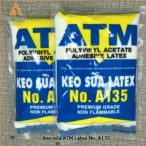 Keo sữa latex atm 135 có thể được pha loãng với nước, dễ sử dụng và an toàn
