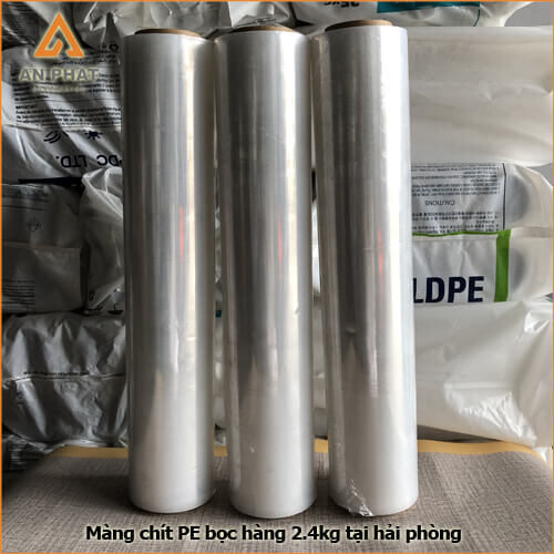 Màng pe quấn Pallet trọng lượng 2,4kg, lõi 600g, khổ 50cm