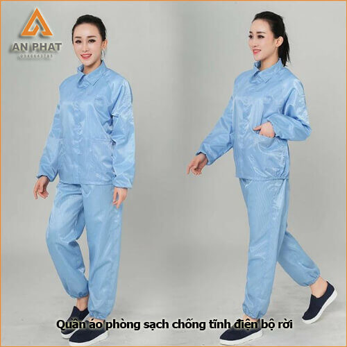 Quần áo chống tĩnh điện bộ rời