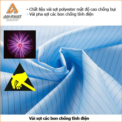 Vải chống tĩnh điện mật độ cao chống bụi, chống nước